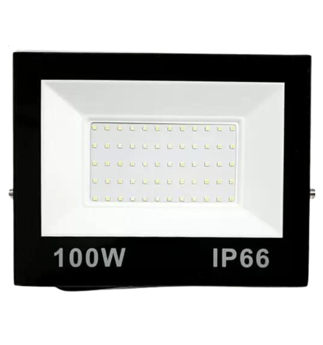 Refletor LED 100W 6500K – Eficiência e Durabilidade para Ambientes Externos